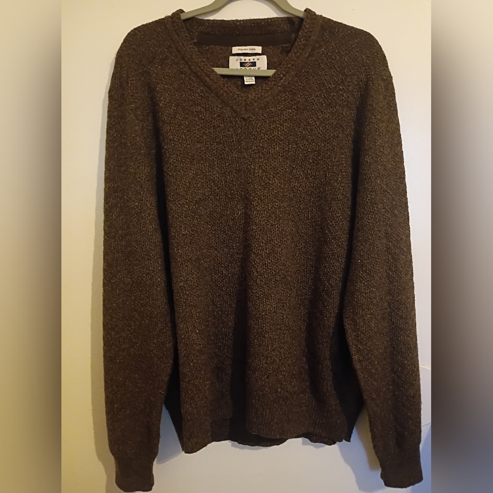 Joseph Abound Men's Brown Sweater Wool Blend Sz‎ XL